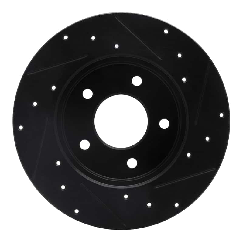 R1 Concepts — R1 92-05 Buick LeSabre Rear Left Drilled & Slotted Black Brake Rotor
R1 Brake Rotor Drill - view 5