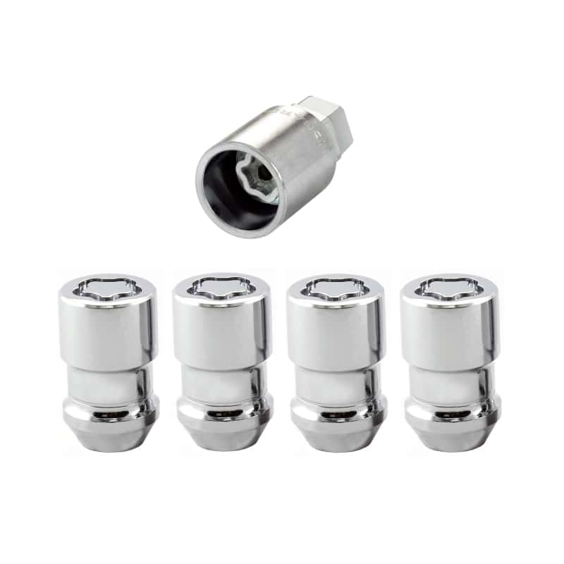 McGard — McGard Wheel Lock Nut Set - 4pk. (Cone Seat) 1/2-20 / 3/4 & 13/16 Dual Hex / 1.46in. Length - Chrome - view 1