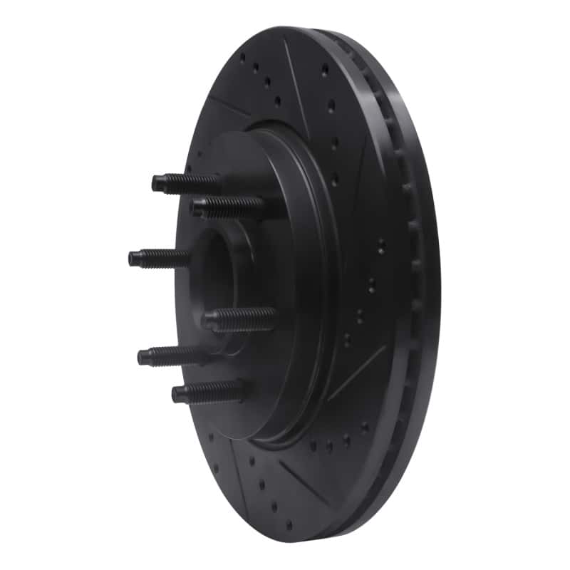 R1 Concepts — R1 04-08 Ford F-150 RWD Front Right Drilled & Slotted Black Brake Rotor
R1 Brake Rotor Drill - view 2