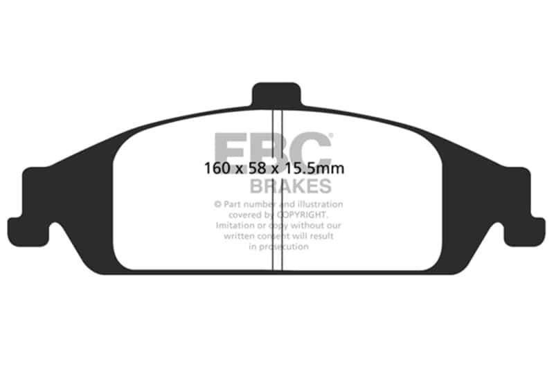 EBC — EBC 98-01 Chevrolet Malibu 2.4 Ultimax2 Front Brake Pads
Disc Brake Pad - view 1