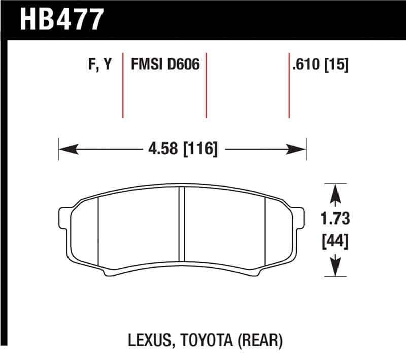 Hawk Performance — Hawk HPS Street Brake Pads
Disc Brake Pad - view 1