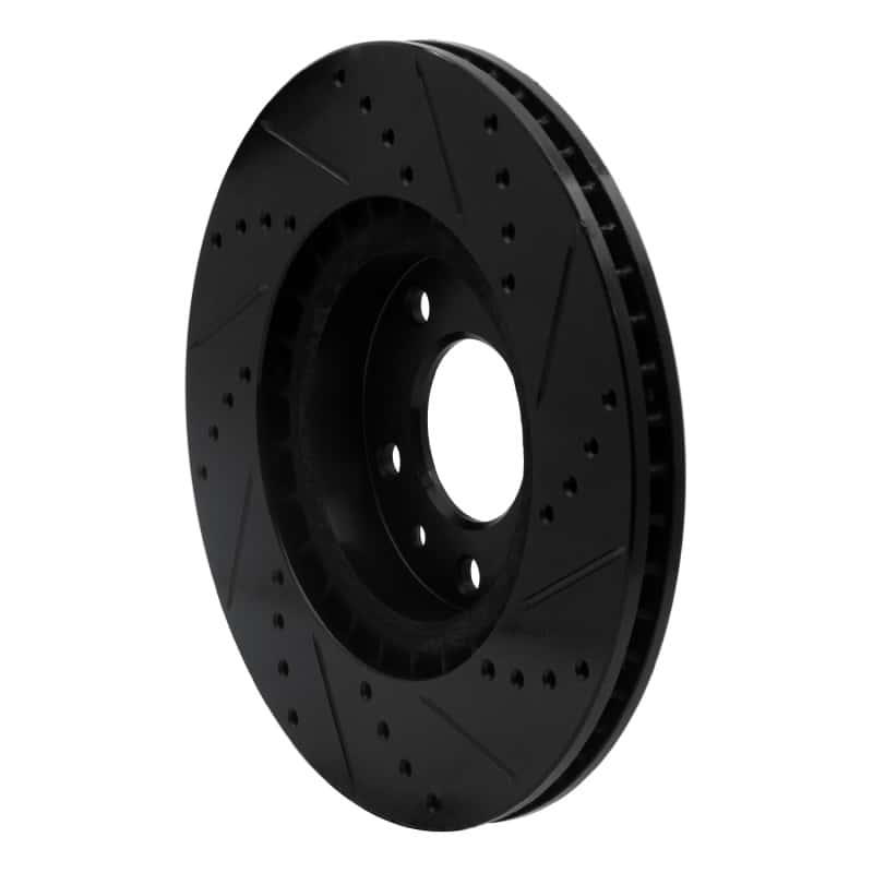 R1 Concepts — R1 04-08 Mazda RX-8 Front Left Drilled & Slotted Black Brake Rotor
R1 Brake Rotor Drill - view 4