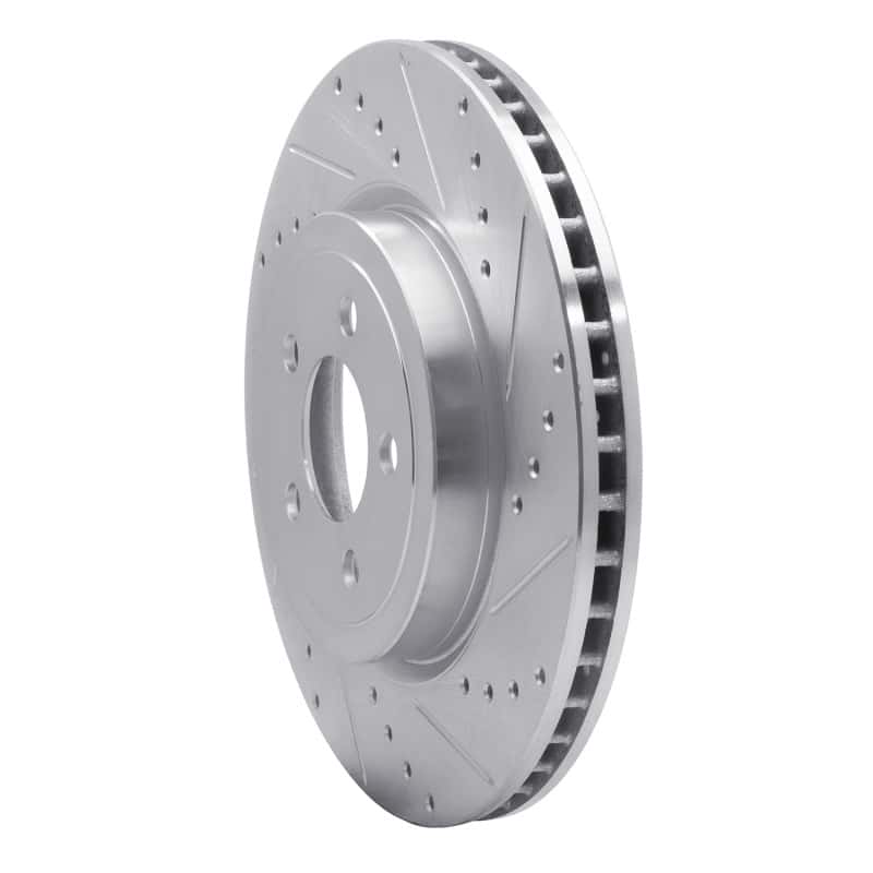 R1 Concepts — R1 05-23 Chrysler 300 Front Right Drilled & Slotted Silver Brake Rotor
R1 Brake Rotor Drill - view 2