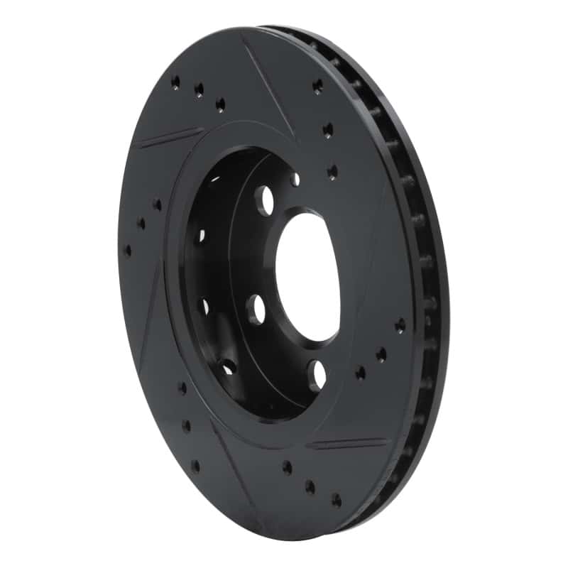 R1 Concepts — R1 00-06 Audi TT Quattro Rear Left Drilled & Slotted Black Brake Rotor
R1 Brake Rotor Drill - view 4