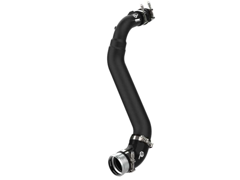 aFe — aFe Bladerunner Intercooler Cold Charge Pipe Black 3.5-2.75in 2021+ Ford F-150 V6-2.7L (tt)
Cold Charge Pipe - view 1
