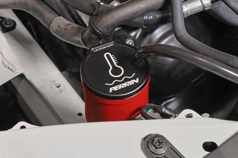 Perrin Performance — PERRIN 02-25 Subaru WRX / 04-21 STI / 13-26 BRZ/GR86/FRS/86 Coolant Overflow Tank - Red - view 7