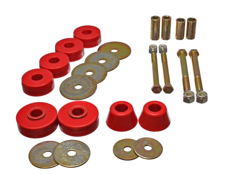 Energy Suspension — Energy Suspension Chevy Pickup Body Mounts - Red
BodyMntBshKt - view 3