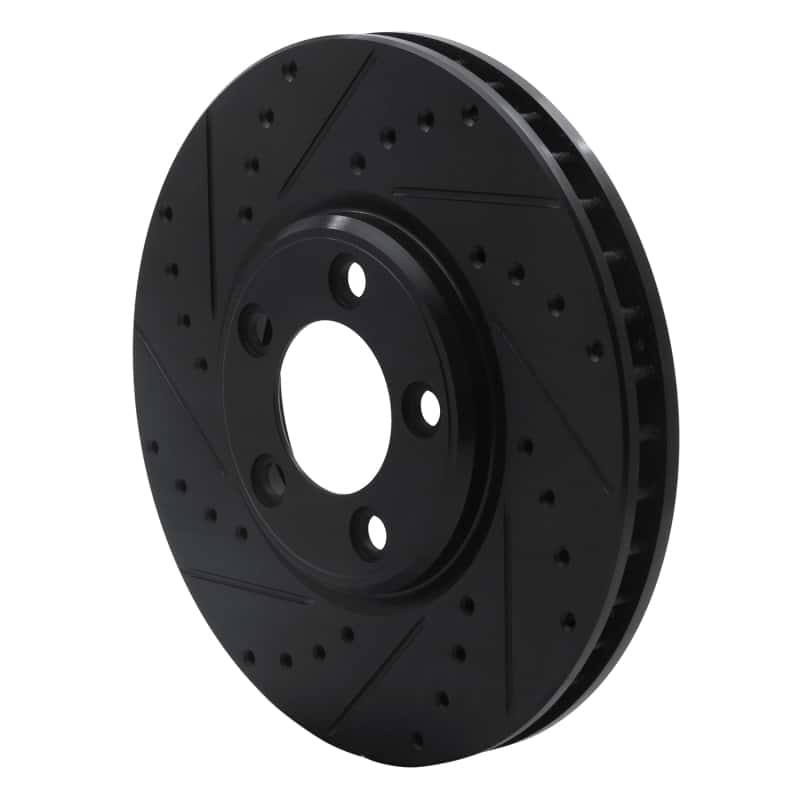 R1 Concepts — R1 00-06 Ford Thunderbird Front Left Drilled & Slotted Black Brake Rotor
R1 Brake Rotor Drill - view 2