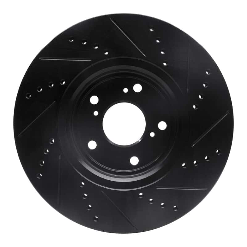R1 Concepts — R1 16-22 Acura ILX Front Left Drilled & Slotted Black Brake Rotor
R1 Brake Rotor Drill - view 5