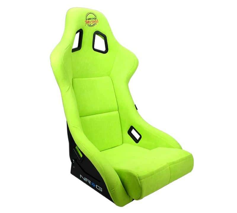 NRG — FRP Bucket Seat PRISMA Edition - Medium (Neon Green/ Pearlized Back) - view 4