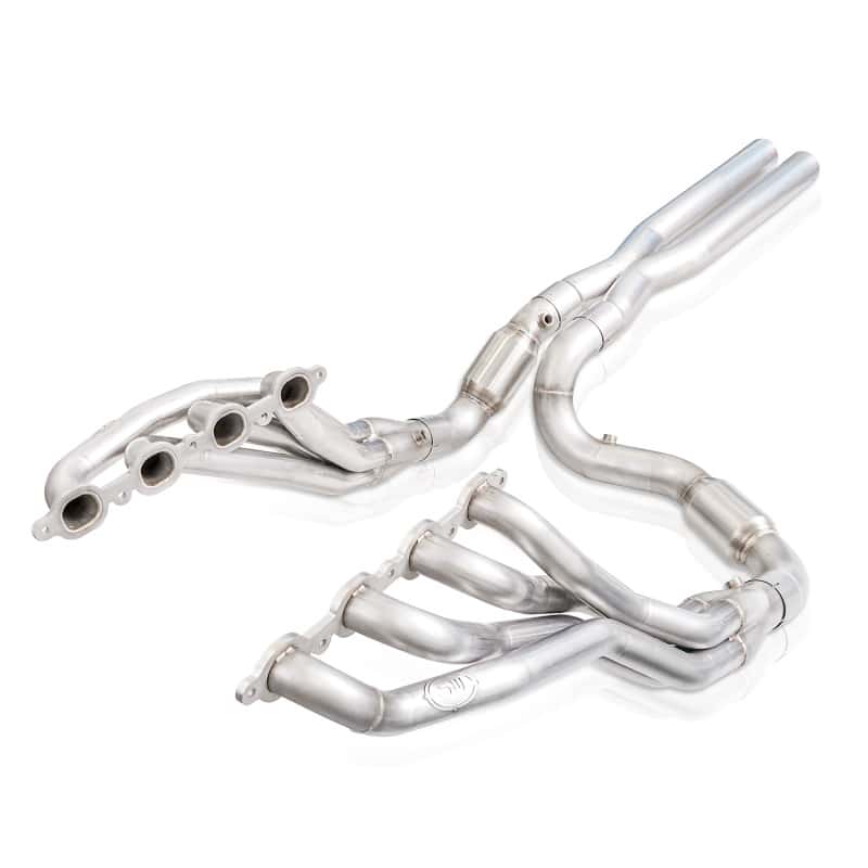Stainless Works — Stainless Works 2019+ Chevrolet Silverado 5.3/6.2 Catted Headers 1-7/8in Primaries 3in Leads X-Pipe
Exhaust System - view 1