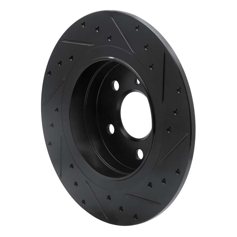 R1 Concepts — R1 08-15 Mercedes-Benz C250 Rear Left Drilled & Slotted Black Brake Rotor
R1 Brake Rotor Drill - view 4