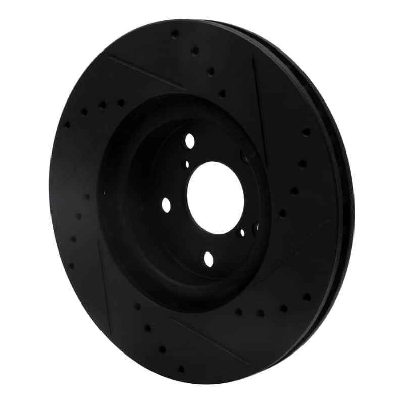 R1 Concepts — R1 17-23 Subaru Impreza Front Left Drilled & Slotted Black Brake Rotor
R1 Brake Rotor Drill - view 4