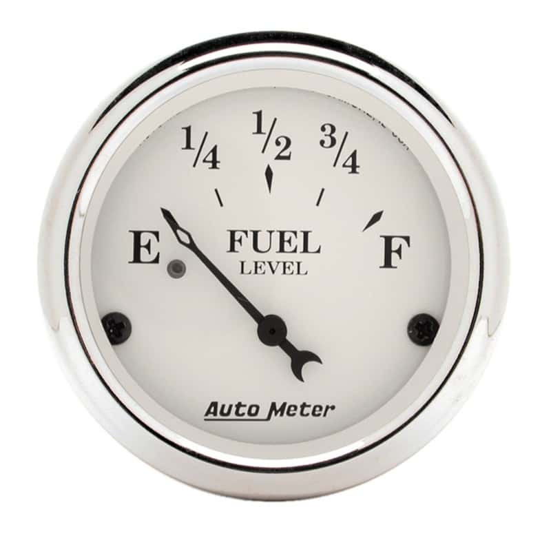 AutoMeter — AutoMeter Gauge Fuel Level 2-1/16in. 240 Ohm(e) to 33 Ohm(f) Elec Old Tyme White
2" FUEL LEVEL, 240 E - view 2