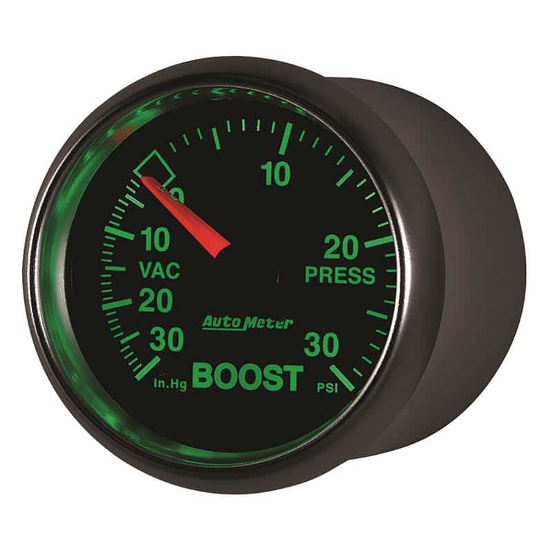 AutoMeter — Autometer GS 52mm 30 In Hg.-Vac/30 PSI Mechanical Vacuum/Boost Gauge
2-1/16" BOOST-VAC, 3 - view 3