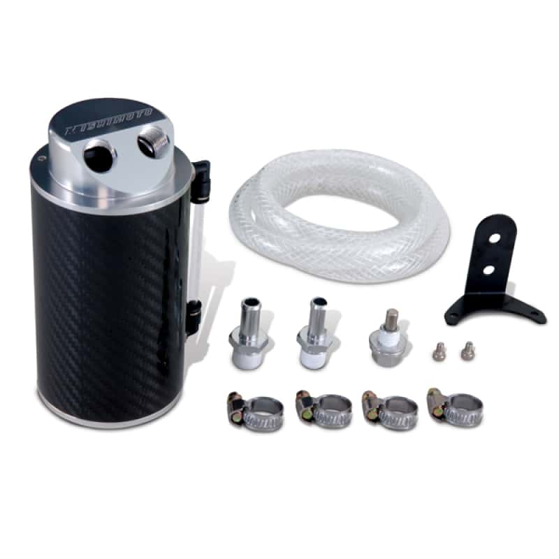 Mishimoto — Mishimoto Carbon Fiber Oil Catch Can 10mm Fittings - view 1