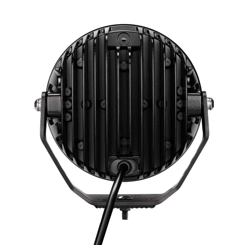 Go Rhino — Go Rhino Xplor Blackout Series Round LED Driving Light w/DRL (Surface/Threaded Stud Mnt) 7in. - Blk
BLK-7"Light With DRL - view 2