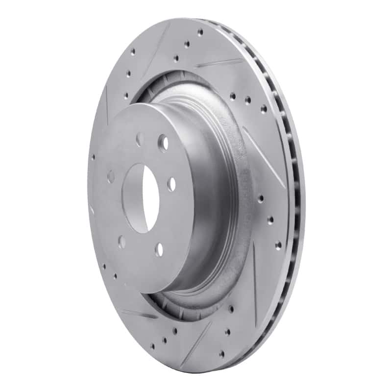 R1 Concepts — R1 09-20 Nissan 370Z Rear Left Drilled & Slotted Silver Brake Rotor
R1 Brake Rotor Drill - view 2