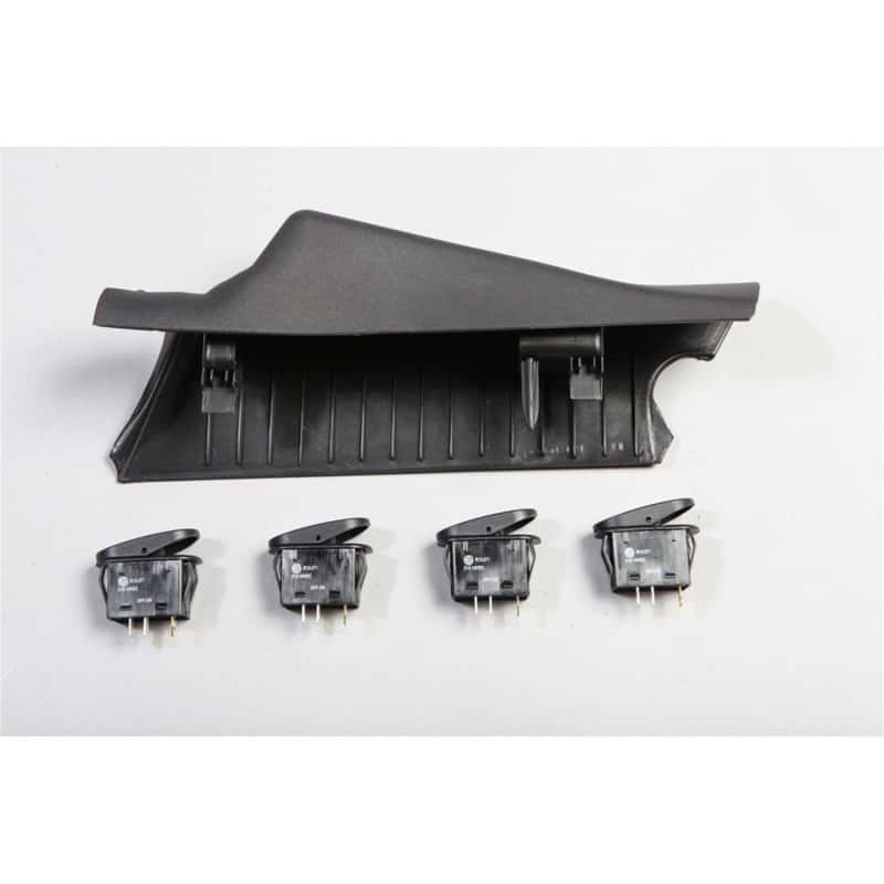 Rugged Ridge — Rugged Ridge A-Pillar 4 Switch Pod Black RHD 11-18 Jeep Wrangler JK
RkrSwitchandCoverSet
OFFROAD_INTERIOR - view 4