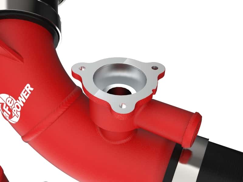 aFe — aFe 2022 Toyota Land Cruiser (J300) V6-3.5L (tt) BladeRunner 2.5in Aluminum Hot Charge Pipe - Red
Hot Charge Pipe - view 4