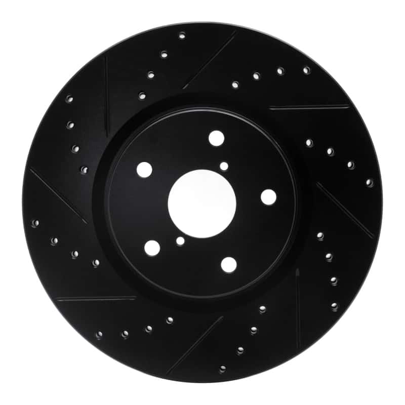 R1 Concepts — R1 06-21 Subaru Tribeca Front Left Drilled & Slotted Black Brake Rotor
R1 Brake Rotor Drill - view 1