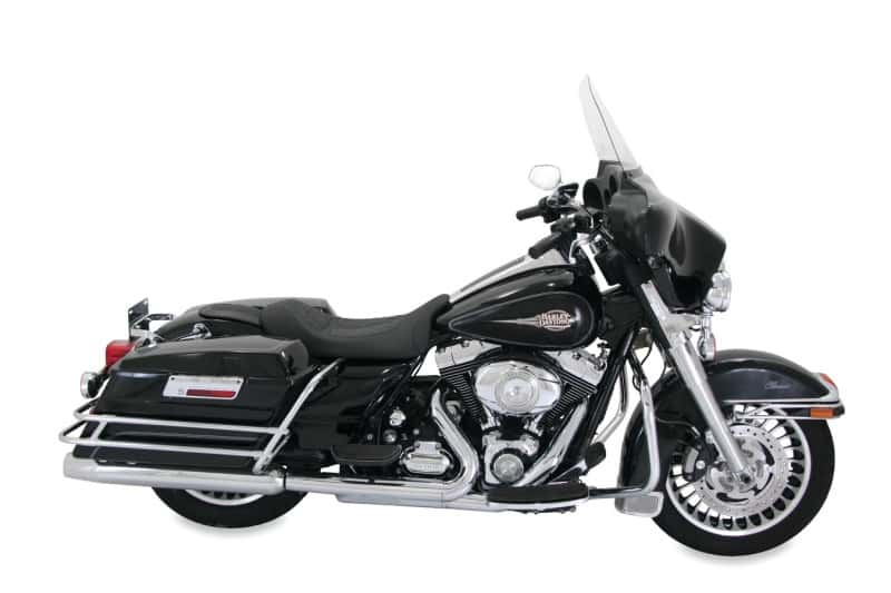 Mustang Motorcycle — Mustang 08-21 Harley Electra Glide Std,Rd Glide Rd King,Str Glide Fender Bib Diamond Stitch - Black - view 1
