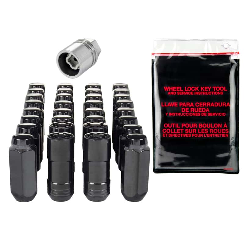 McGard — McGard 8 Lug Hex Install Kit w/Locks (Cone Seat Nut) M14X2.0 / 13/16 Hex / 2.25in. Length - Black - view 1