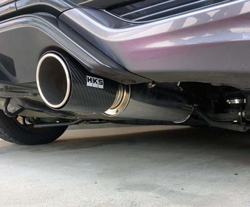 HKS — HKS Hi-Power Muffler 2014+ Honda Fit Sport GK5 w/ Carbon Tips - view 2