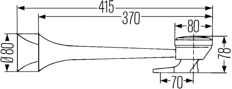 Hella — Hella Horn Kit Air 2Trumpet Hghway - view 4