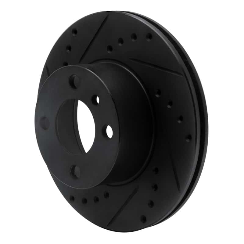 R1 Concepts — R1 76-77 BMW 320I (USA/Canada) Front Left Drilled & Slotted Black Brake Rotor
R1 Brake Rotor Drill - view 2