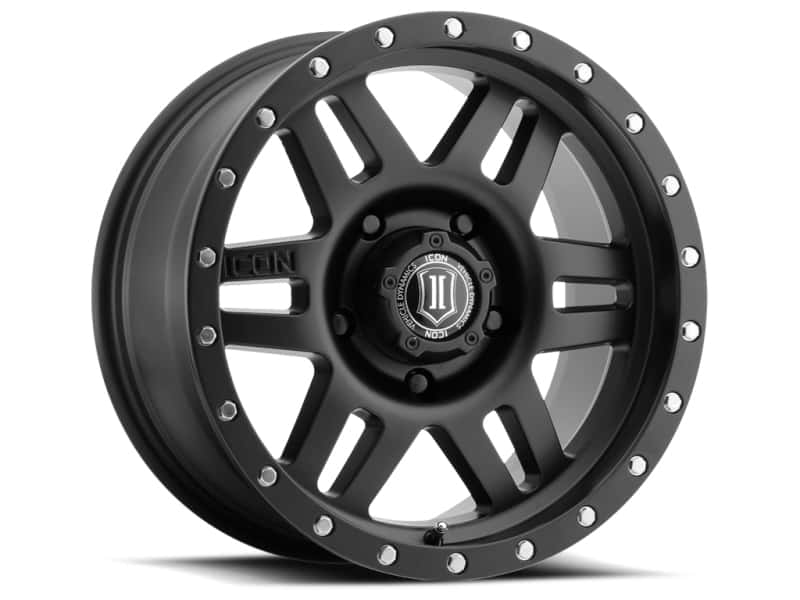 ICON — ICON Six Speed 17x8.5 6x5.5 0mm Offset 4.75in BS 108mm Bore Satin Black Wheel
SIX SPEED WHEEL - view 1