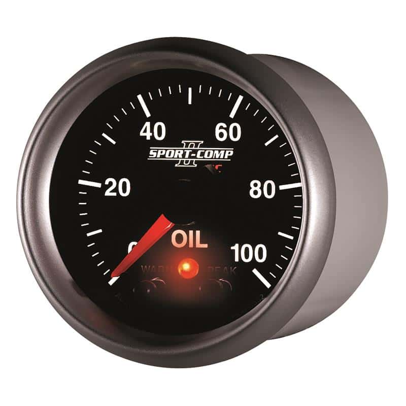 AutoMeter — Autometer Sport-Comp II 52.4mm 0-100 PSI Oil Pressure Peak & Warn w/ Electronic Control Gauge
2-1/16" OIL PRESS, 0 - view 5