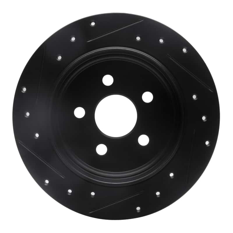 R1 Concepts — R1 03-10 Chrysler PT Cruiser Rear Right Drilled & Slotted Black Brake Rotor
R1 Brake Rotor Drill - view 5