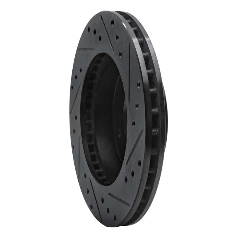 R1 Concepts — R1 77-80 Buick Electra Rear Left Drilled & Slotted Black Brake Rotor
R1 Brake Rotor Drill - view 4