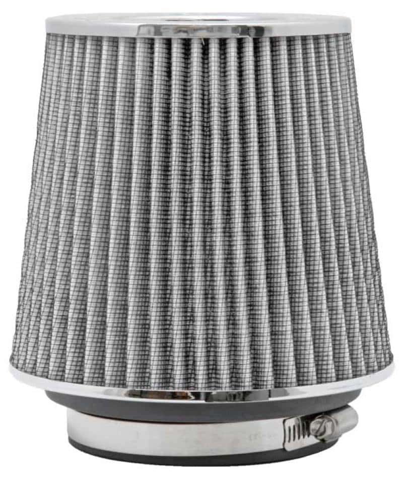 K&N Engineering — K&N Universal Filter Chrome Round Tapered White - 4in Flange ID x 1.125in Flange Length x 5.5in H
Universal Clamp-On A
Clamp-on Air Filter - view 5