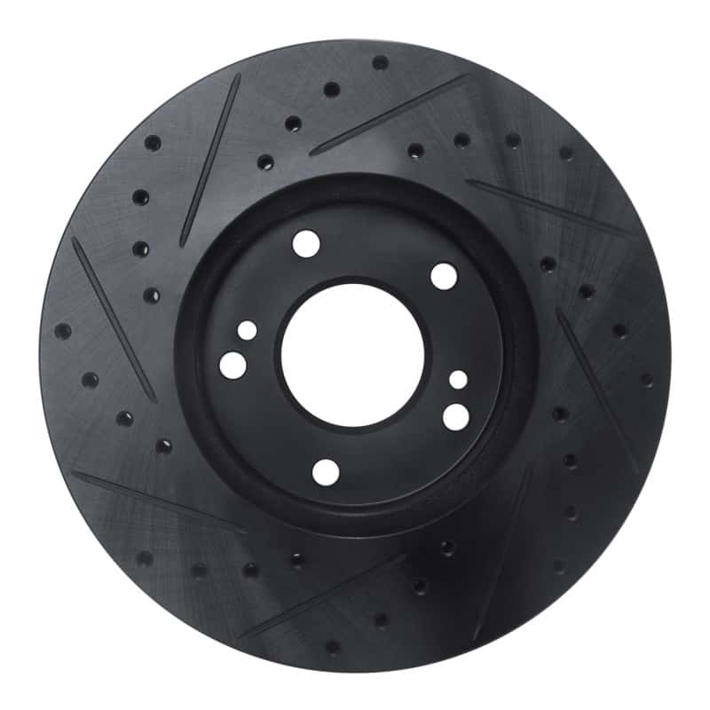 R1 Concepts — R1 89-96 Nissan 300ZX Front Right Drilled & Slotted Black Brake Rotor
R1 Brake Rotor Drill - view 5