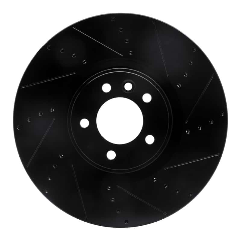 R1 Concepts — R1 2010-2017 Land Rover Range Rover Sport Front Right Drilled & Slotted Black Brake Rotor
R1 Brake Rotor Drill - view 1