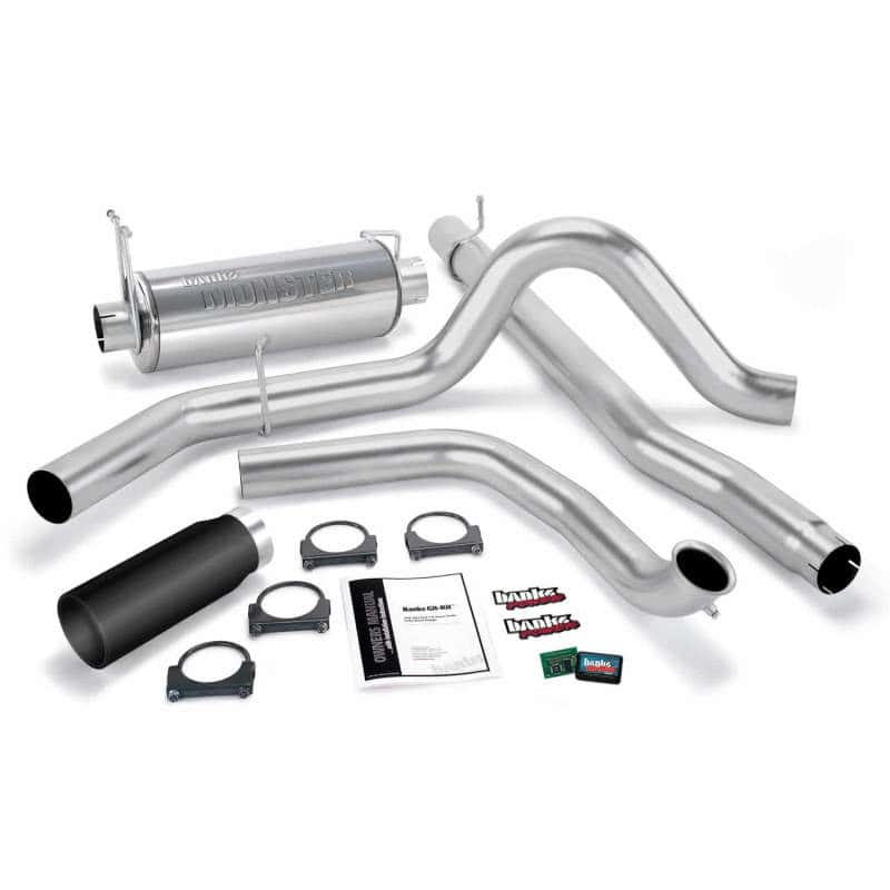 Banks Power — Banks Power 01-03 Ford 7.3L w/Cat Conv Git-Kit - SS Single Exhaust w/ Black Tip
Power/Efficiency Sys - view 2