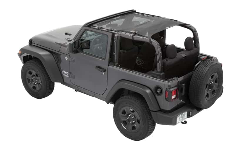 Bestop — Bestop 18-26 Jeep Wrangler JL 2-Door Sun Safari Bikini (Mesh)
Sun Safari Bikini - view 1