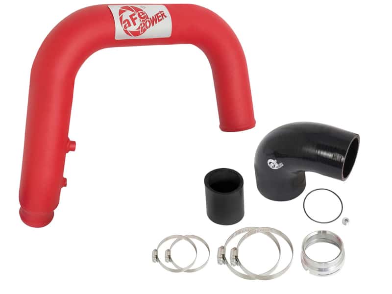aFe — aFe BladeRunner 2.5in Red IC Tube Hot Side w/ Coupling & Clamp Kit 2016 GM Colorado/Canyon 2.8L
Hot Charge Pipe - view 5