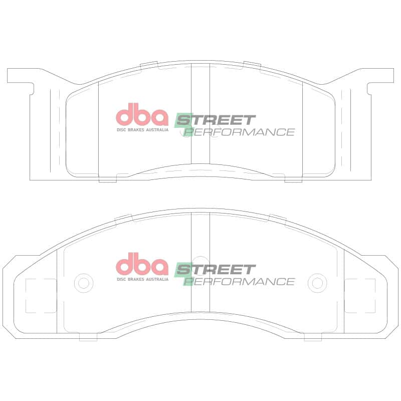 DBA — DBA 70-71 Ford Torino Front SP Performance Brake Pads
Brake Pad - view 1