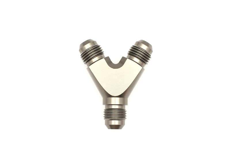 DeatschWerks — DeatschWerks 6AN Male Flare + 6AN Male Flare to 6AN Male Flare Y Block Fitting - view 1