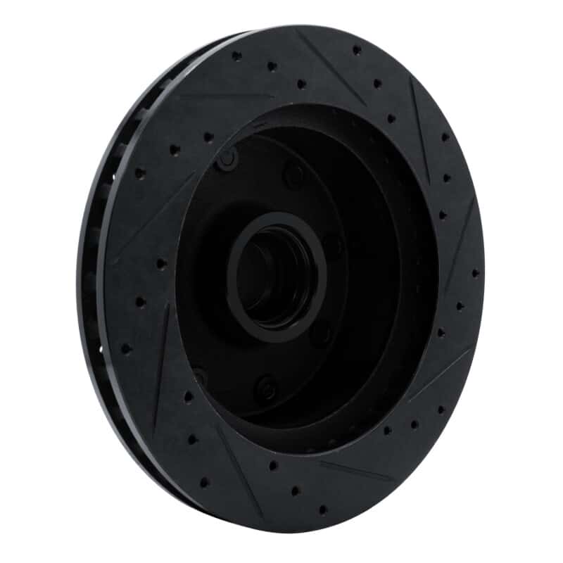 R1 Concepts — R1 78-97 Dodge B200 / B200 Van / B250 Front Left Drilled & Slotted Black Brake Rotor
R1 Brake Rotor Drill - view 4
