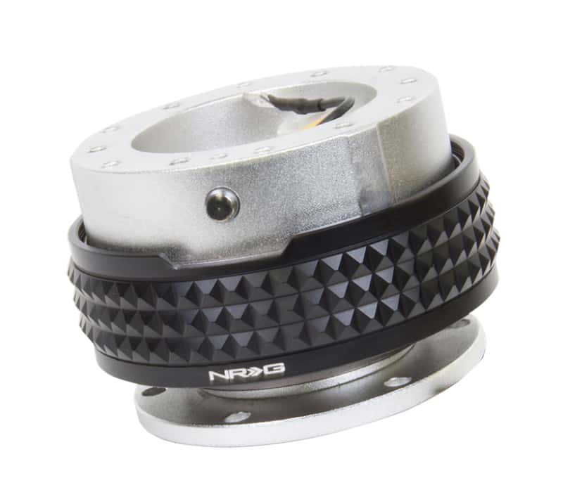 NRG — NRG Quick Release Kit - Pyramid Edition - Silver Body / Black Pyramid Ring - view 1