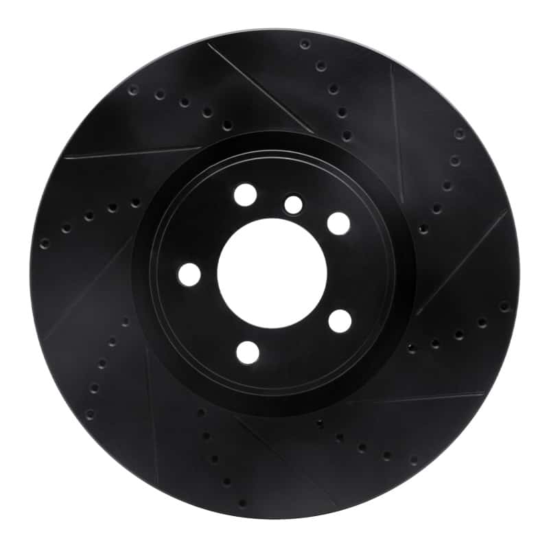 R1 Concepts — R1 10-12 Land Rover Range Rover Front Right Drilled & Slotted Black Brake Rotor
R1 Brake Rotor Drill - view 1
