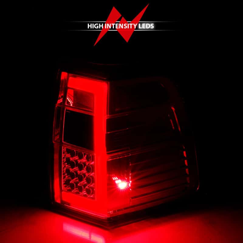 ANZO — ANZO 07-17 For Expedition LED Taillights w/ Light Bar Chrome Housing Red/Clear Lens - view 13