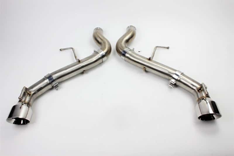 Mishimoto — Mishimoto 2016+ Chevrolet Camaro SS Dual-Tip Race Axle-Back Exhaust w/ Polished Tips - view 1
