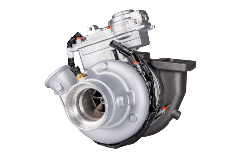 Fleece Performance — Fleece Performance HE400VG/HE451VE Turbocharger for Cummins ISX - 64mm
Turbo - view 3