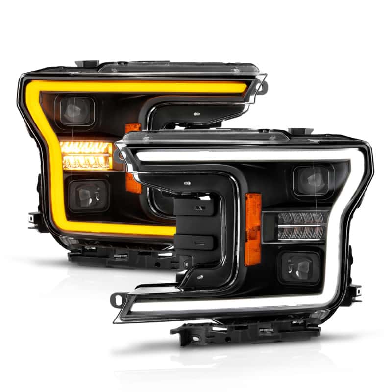 ANZO — ANZO 18-20 Ford F-150 (w/o Fctry LED) Full LED Proj Headlights w/Light Bar Swtchbk Seq. Black w/Init
Head Light Set
HdLtSet - view 8