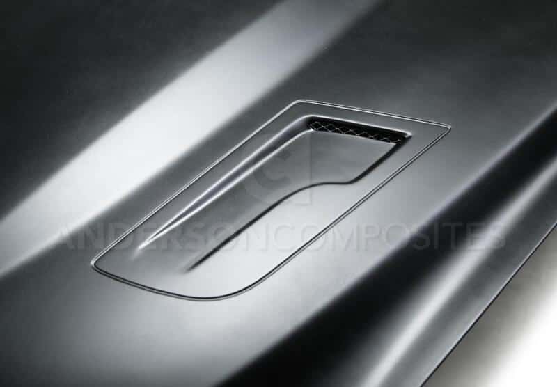 Anderson Composites — Anderson Composites 15-17 Ford Mustang (Excl. GT350/GT350R) Type-GTH Style Hood Fiberglass - view 3